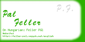 pal feller business card